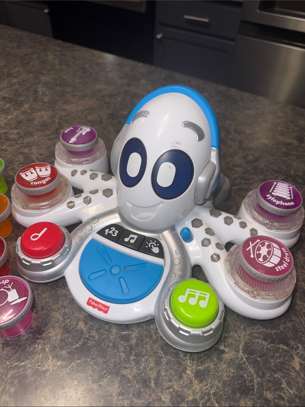 Fisher-Price "Think & Learn Rocktopus" Musical Learning Colorful Sound Buttons
